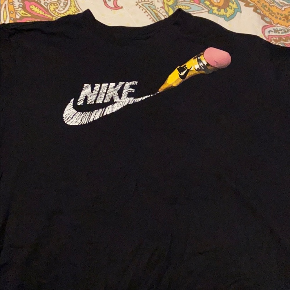 Nike authentic rare Pencil tee